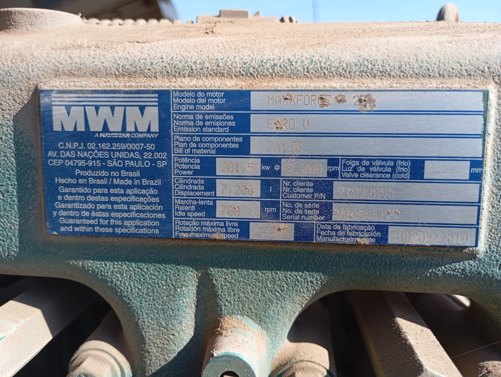 MUñON Volvo VM 270 2018  USADO  EN DESARME