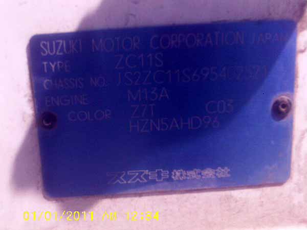  Suzuki SWIFT 2009    EN DESARME