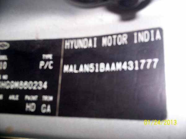  Hyundai i10 2010    EN DESARME